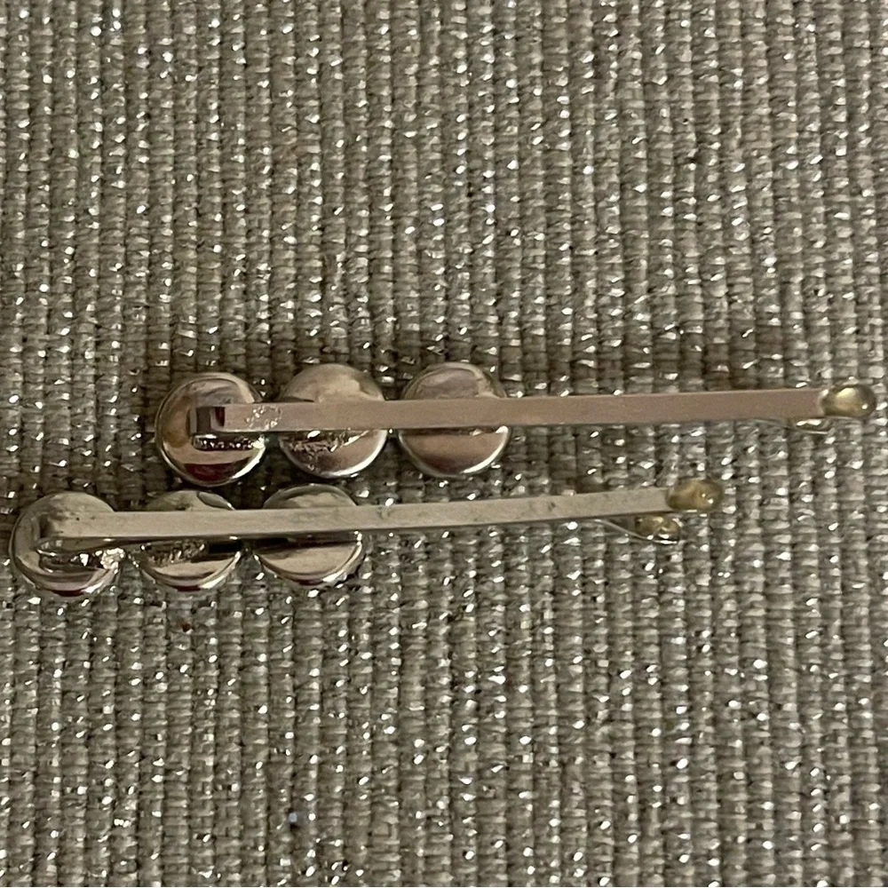 Black and Silver Hair Pins